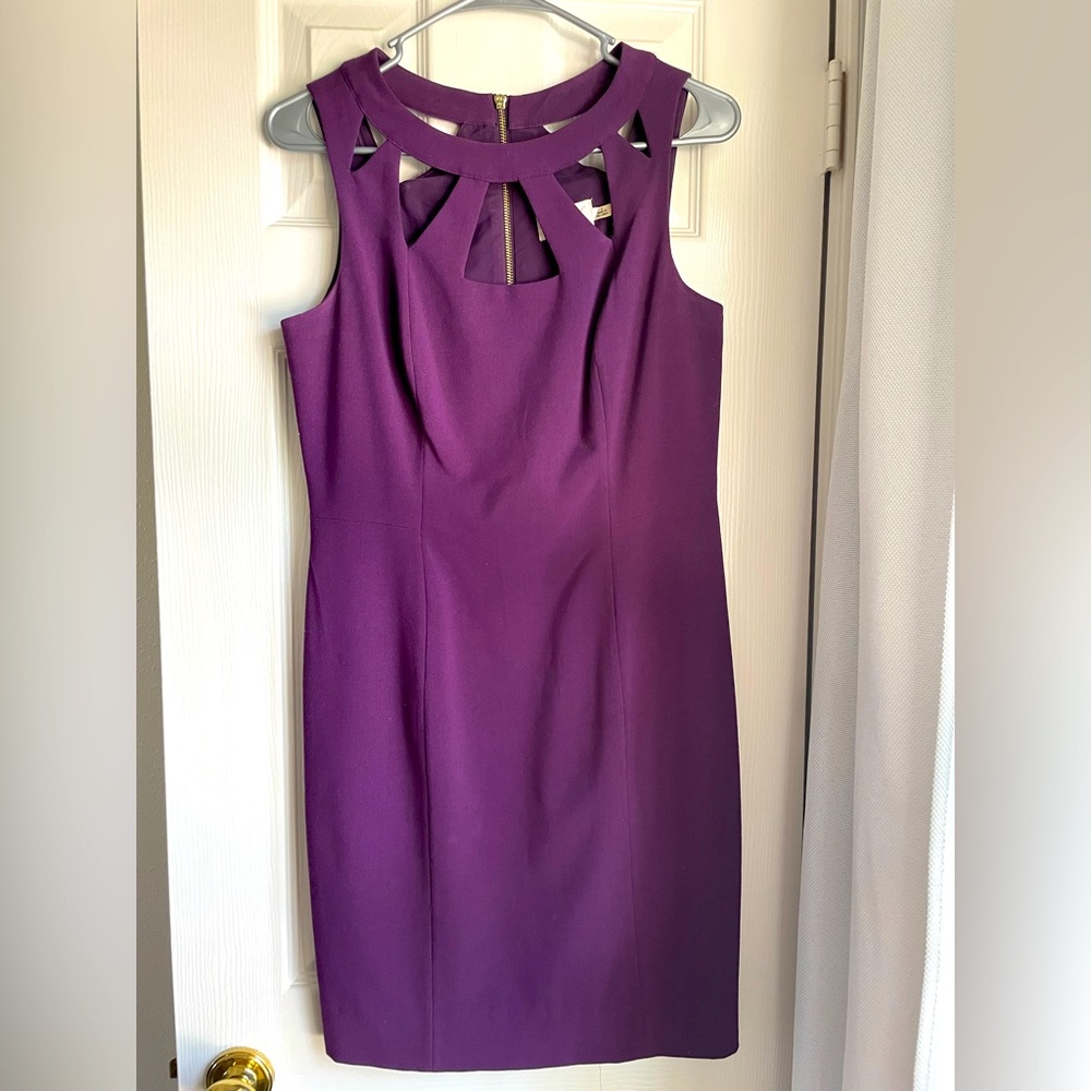 Eliza J Keyhole Neckline Sheath Dress